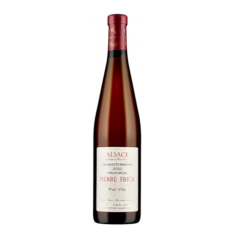 Pierre Frick Gewürztraminer Macération 2022, natural wine bottle at Primal Wine