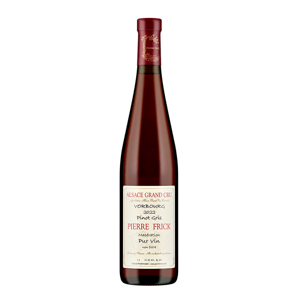 Pierre Frick Pinot Gris Vorbourg Alsace Grand Cru 2022, natural wine bottle at Primal Wine