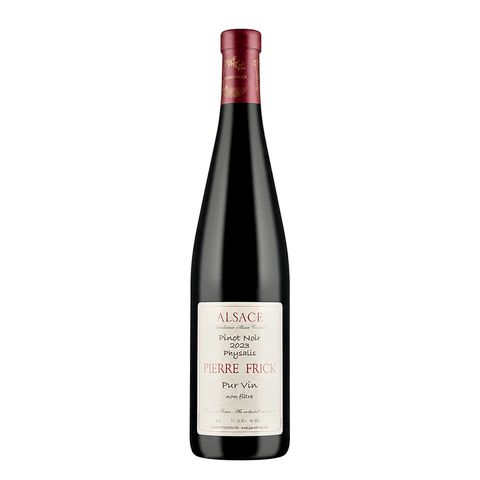 Pierre Frick Pinot Noir Physalis 2023, natural wine bottle at Primal Wine