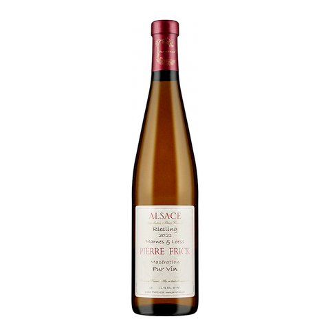 Pierre Frick Riesling Marnes & Loess Macération 2021, natural wine bottle at Primal Wine