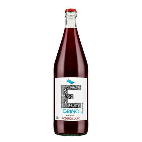 Poderi Cellario É Grino! Vino Rosso NV natural wine bottle