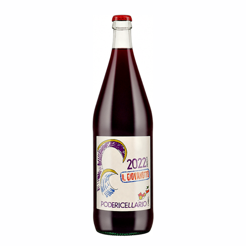 Poderi Cellario Giovanotto Dolcetto 2022 natural wine bottle