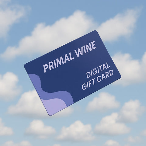 Bottle shot of Primal Wine Gift Card, produced by Primal Wine, buy classic and natural wine online on Primal Wine, the best wine shop in the United States – primalwine.com