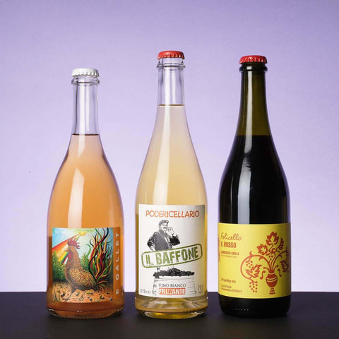 Bottle shot of Sparkling Natural Wine Club, produced by Primal Wine, buy classic and natural wine online on Primal Wine, the best wine shop in the United States – primalwine.com