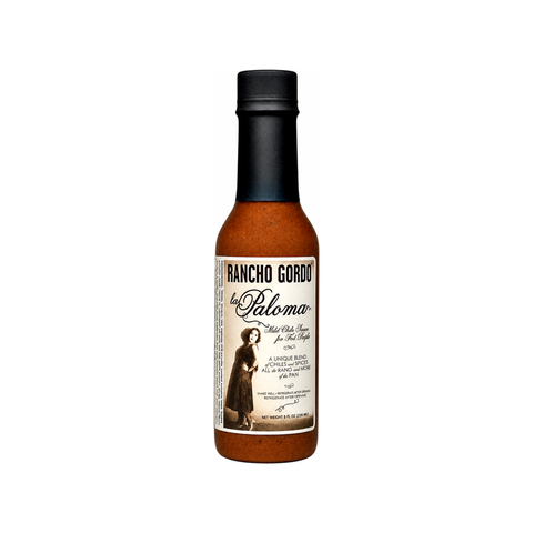 Rancho Gordo La Paloma Hot Sauce, 5 oz bottle of mild New Mexican chile sauce at Primal Wine