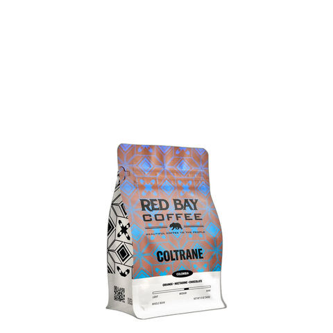 Red Bay Coffee Coltrane Coffee Beans, bag of whole bean coffee at Primal Wine