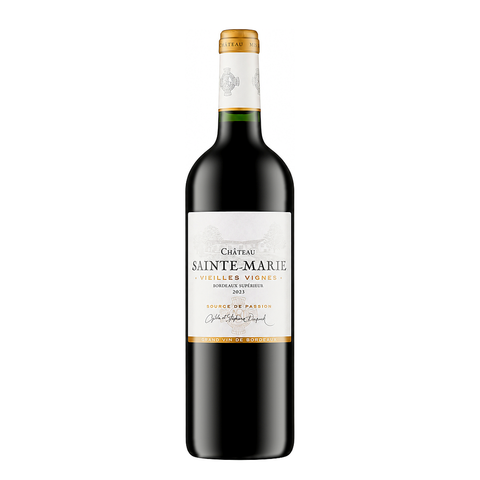 Château Sainte-Marie Vieilles Vignes Bordeaux Supérieur 2023 – natural red wine bottle, France | Primal Wine