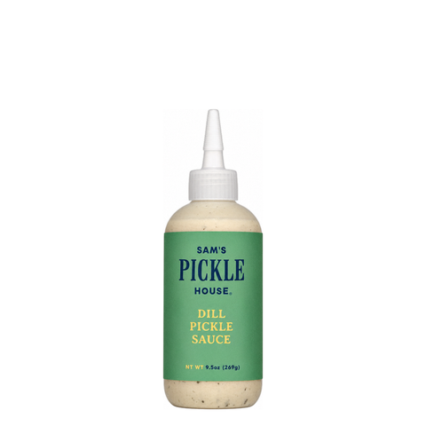 Sam's Pickle House Dill Pickle Sauce, 9.5 oz bottle of pickle sauce at Primal Wine