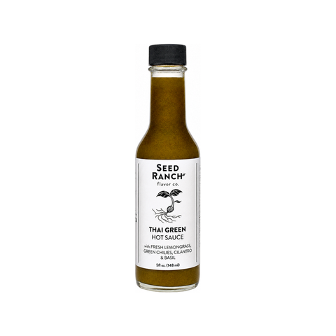 Seed Ranch Thai Green Hot Sauce, 5 oz bottle of hot sauce at Primal Wine