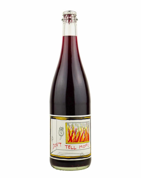 Stagiaire Wine's Don't Tell Mom! 2022, a natural wine from California, featuring a unique blend of varietals