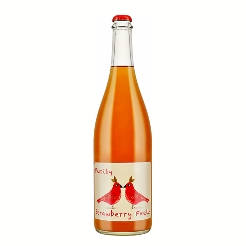 Purity Wine Strawberry Feelz Pet-Nat 2022 natural wine bottle