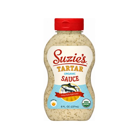 Suzie's Organic Tartar Sauce, 8 oz squeeze bottle of mayonnaise at Primal Wine