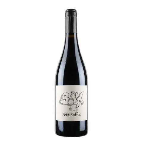 Bottle shot of Petit Raffut Syrah, produced by Sylvain Bock, buy classic and natural wine online on Primal Wine, the best wine shop in the United States – primalwine.com