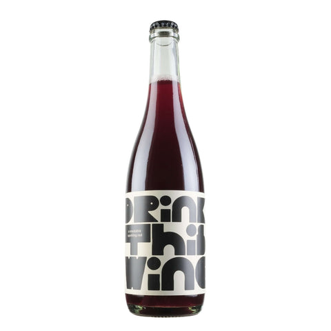 Bottle shot of Drink This Wine Sparkling Red, produced by St. Reginald Parish, buy classic and natural wine online on Primal Wine, the best wine shop in the United States – primalwine.com