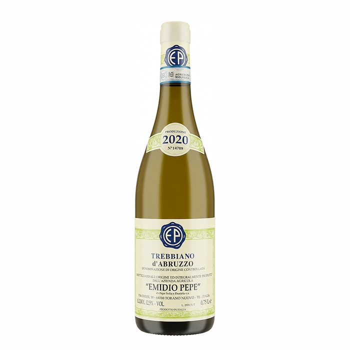 Emidio Pepe Trebbiano d'Abruzzo Vecchie Vigne 2020, natural white wine bottle at Primal Wine