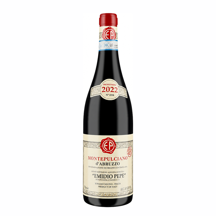 Emidio Pepe Montepulciano d'Abruzzo Branella Vecchie Vigne 2022, natural red wine bottle at Primal Wine