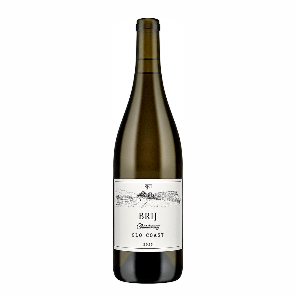 Brij Wines Chardonnay SLO Coast 2025, natural white wine bottle at Primal Wine
