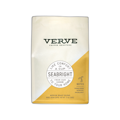 Verve Seabright House Blend, 12 oz bag of medium roast whole bean coffee at Primal Wine