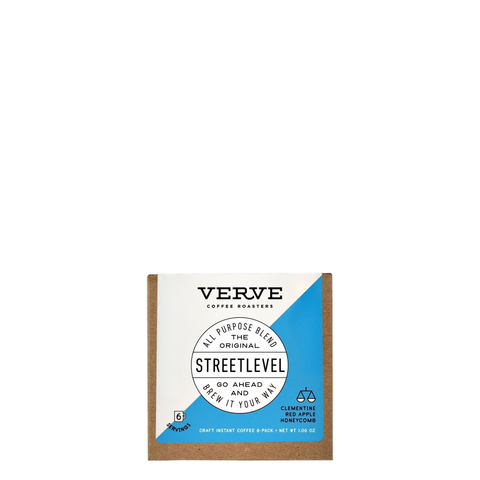 Verve Streetlevel Craft Instant Coffee, 6-pack box of instant coffee sachets at Primal Wine