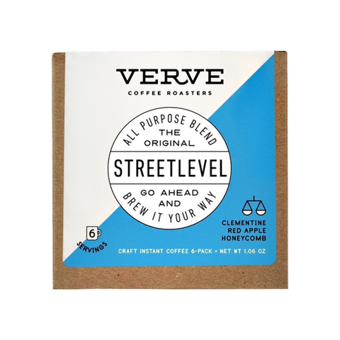 Verve Streetlevel Craft Instant Coffee, 6-pack box of instant coffee sachets at Primal Wine