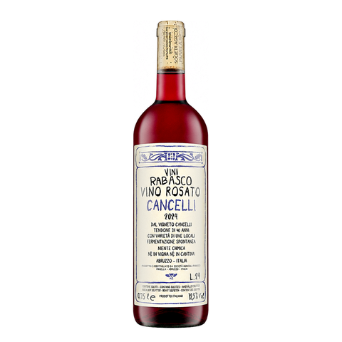 Vini Rabasco Cancelli Rosato 2025, natural wine bottle at Primal Wine