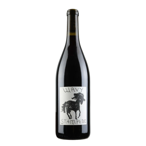 Bottle shot of Wavy Wines Stampede Red, produced by Wavy Wines, buy classic and natural wine online on Primal Wine, the best wine shop in the United States – primalwine.com