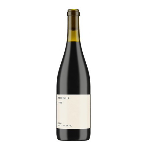 Marquette 2020, natural red wine bottle at Primal Wine