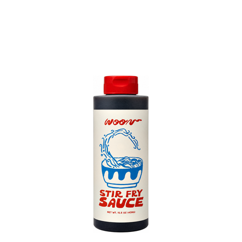 Woon Kitchen Stir Fry Sauce, 15.5 oz squeeze bottle of cooking sauce at Primal Wine