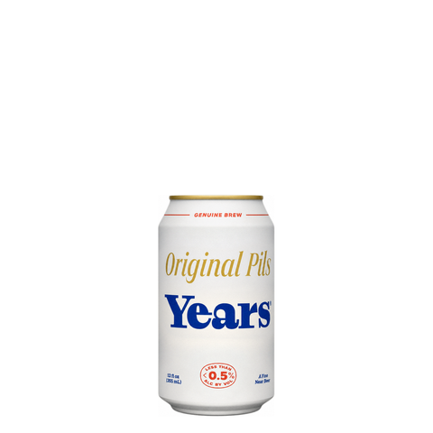 Years Original Pilsner Non-Alcoholic Lager, 12 oz can of non-alcoholic beer at Primal Wine
