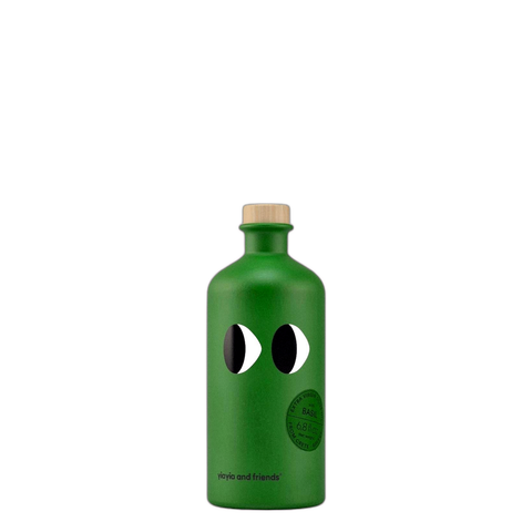 Yiayia & Friends Basil Extra Virgin Olive Oil, 200 ml bottle of extra virgin olive oil with basil at Primal Wine