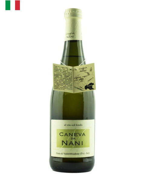 Caneva da Nani Prosecco col Fondo NV, a sparkling wine from Veneto, Italy, made in the traditional col fondo style