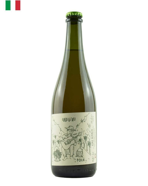 Cantina Indigeno Folk Bianco 2018, an organic Trebbiano white wine from Abruzzo, Italy