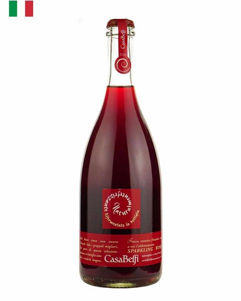 Casa Belfi Frizzante Rosso 2021, a biodynamic sparkling red wine from Veneto, Italy