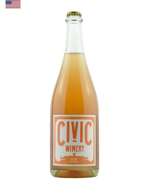 Civic Winery Amphora Pet Nat 2019, a natural sparkling wine from Oregon, USA, made using traditional amphora methods