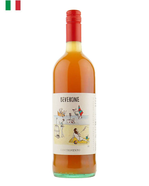 Controvento Beverone 2020, a natural red wine from Abruzzo, Italy, showcasing unique regional varietals
