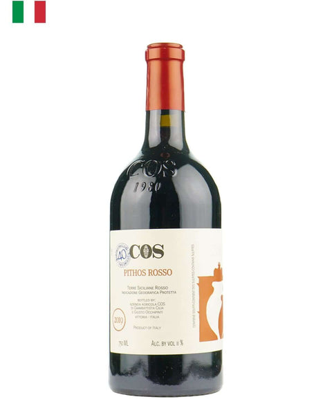 COS Pithos Rosso 2022, a natural red wine from Sicily, Italy, crafted by COS using indigenous varietals in amphorae