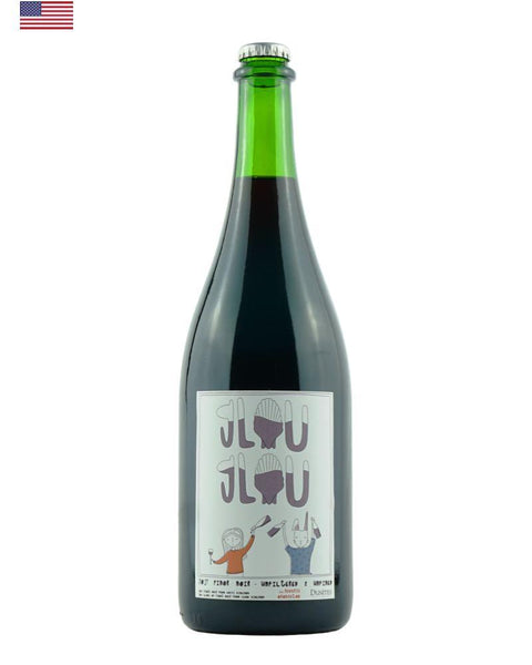 Dunites Glou Glou Pinot Noir 2019 from California, a natural red wine with vibrant fruit notes and a smooth finish