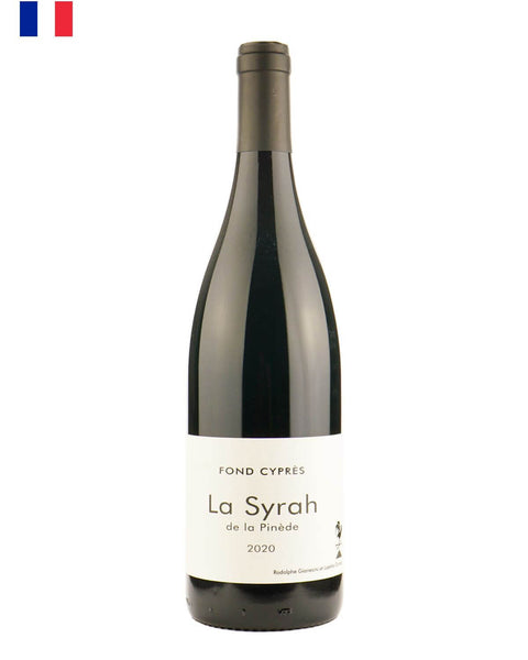 Fond Cyprès La Syrah 2020, a natural red wine from France's Languedoc region, showcasing the Syrah varietal