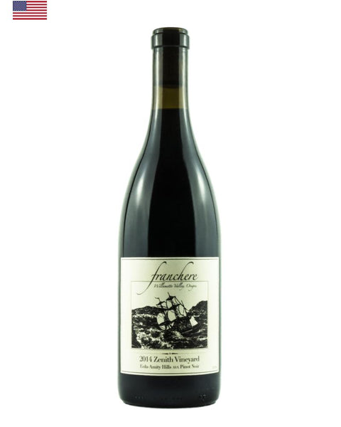 Franchere Zenith Vineyard Pinot Noir 2014 from Willamette Valley, a red wine made from organic Pinot Noir grapes