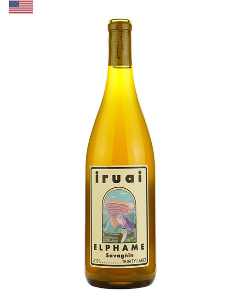 Iruai Elphame Savagnin 2021, a natural white wine from California, showcasing the unique character of the Savagnin grape