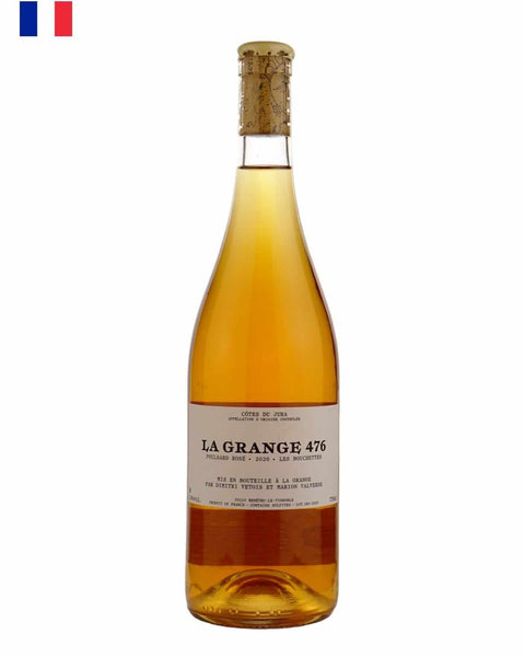 La Grange 476 Poulsard Rosé 2020 from Jura, France, a natural rosé wine with vibrant acidity and delicate fruit notes