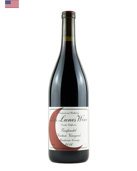 Les Lunes Wine Zinfandel 2016 from Mendocino County, United States, showcasing the region's unique terroir