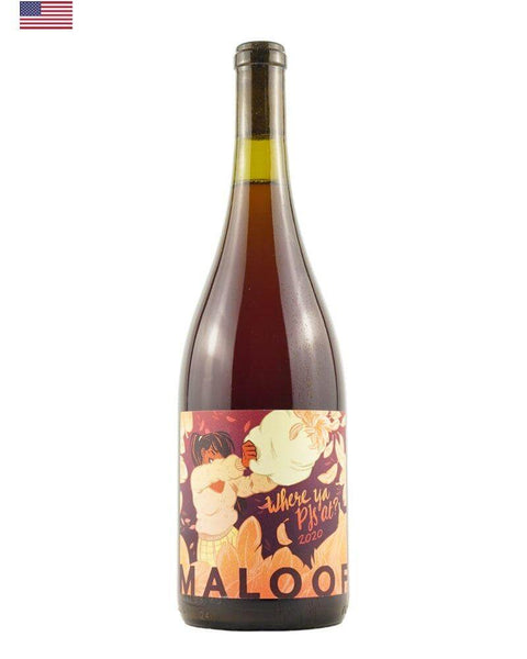 Maloof Wines Where Ya PJ's At? 2020, a natural wine from Oregon, USA, featuring a unique blend of varietals