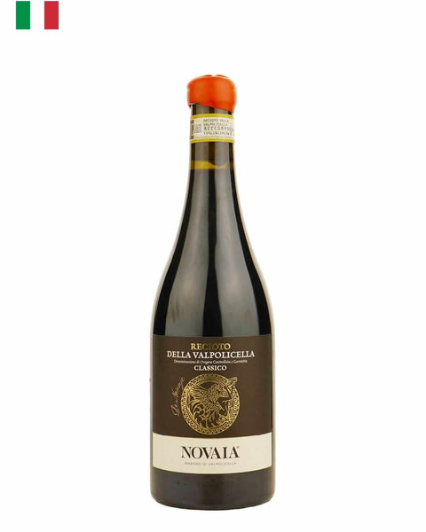 Novaia Recioto della Valpolicella Classico 2019, a sweet red wine from Veneto, Italy, showcasing rich flavors and traditional style