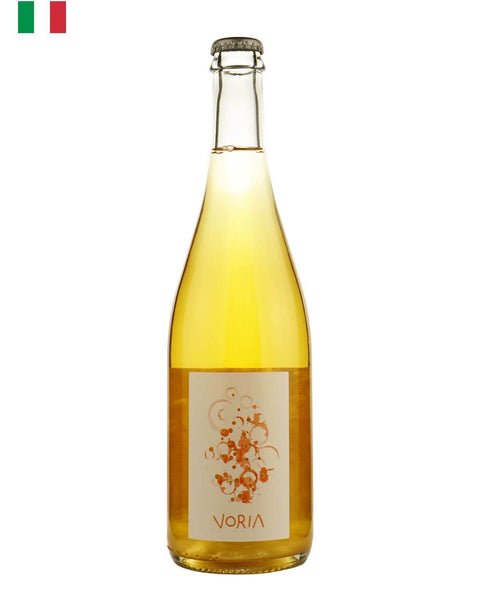 Voria Orange Pét-Nat NV by Azienda Agricola Porta del Vento, a natural sparkling wine from Sicily, Italy