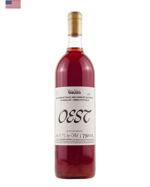 Rachis 2020 by Oest, a natural wine from California, highlighting unique regional characteristics