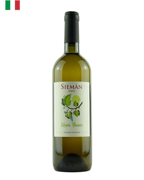 Siemàn Mosca Bianca Orange 2018, an organic orange wine from Veneto, Italy, made with Garganega and Moscato grapes