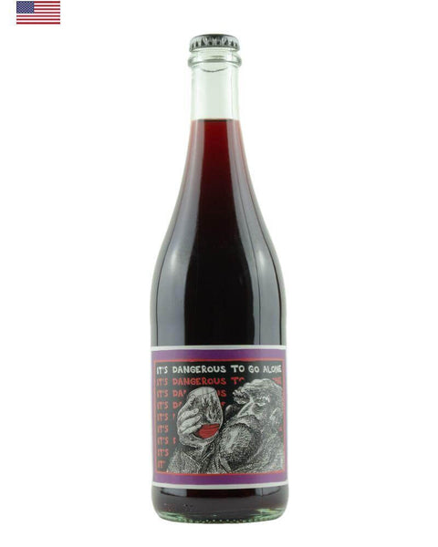 Stagiaire Wine It's Dangerous 2019 Merlot from Santa Cruz Mountains, a natural red wine with unique regional character