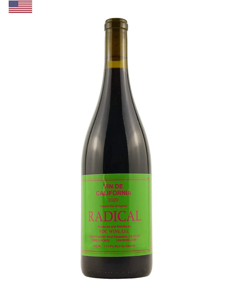 Radical 2.0 2020 by Vin de California, a natural wine from California, showcasing unique terroir and innovative winemaking