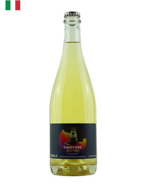 Vinovore Desert Nights Pet Nat from Emilia–Romagna, Italy, crafted by Randi for Vinovore, showcasing a vibrant natural sparkling wine